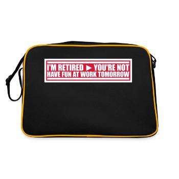 have fun at work - Retro Bag - black/gold - Back