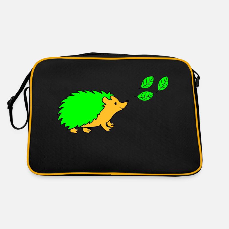 igel - Retro Tasche - Schwarz/Gold