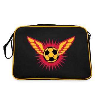 inspire FOOTBALL - Sac Retro - noir/or - Dos