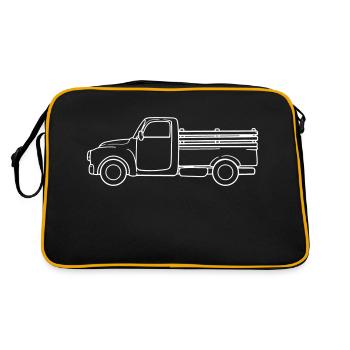 Truck Transporter LKW - Retro Bag - black/gold - Back