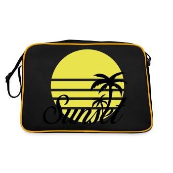 Sunset - Retro Bag - black/gold - Back