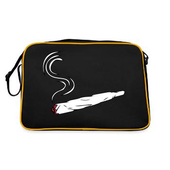 joint design kiffen - Sac Retro - noir/or - Dos