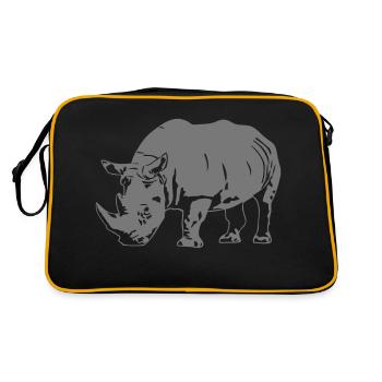 Rhino - Retro Bag - black/gold - Back