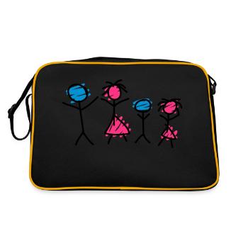 Family - Sac Retro - noir/or - Dos