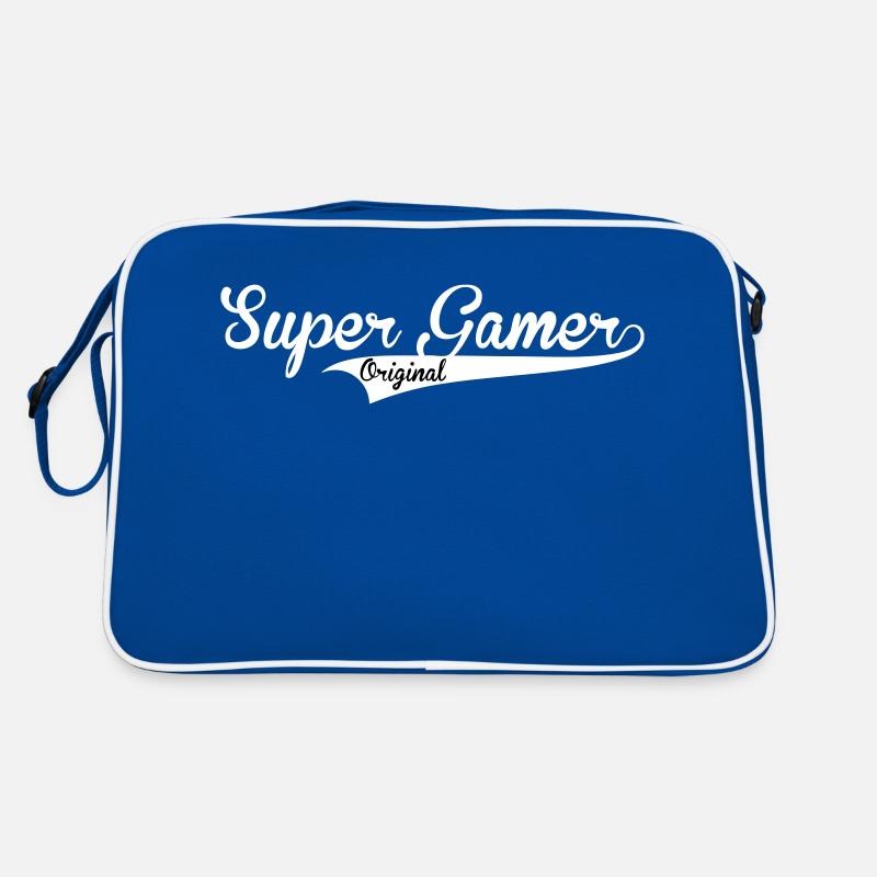 super gamer blanc Sac Retro