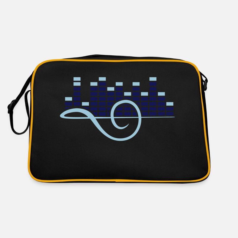 Music Production clef note melody sound Retro Bag