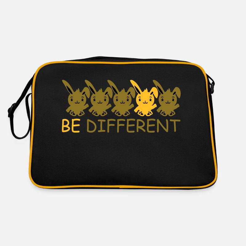 5 Bunny Friends Différence Soyez différent Sac Retro