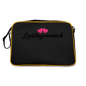 Favorite person - Retro Bag - black/gold - Back
