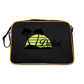 dubai - Retro Tasche - Schwarz/Gold - Hinten