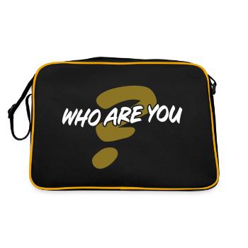 Qui êtes vous - Sac Retro - noir/or - Dos