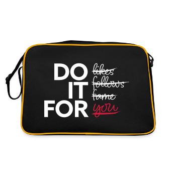 Faites-le pour vous - Sac Retro - noir/or - Dos