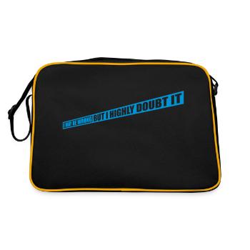 I may be wrong - Retro Bag - black/gold - Back