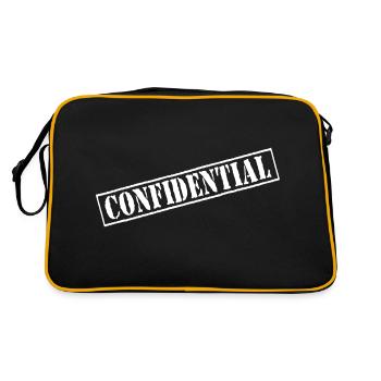 Timbre vectoriel confidentiel - Sac Retro - noir/or - Dos