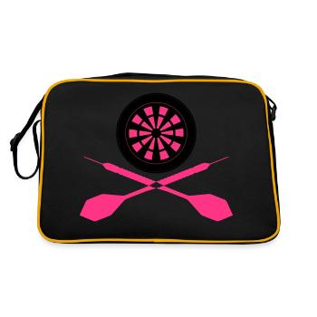 Dart Sport Logo - Sac Retro - noir/or - Dos