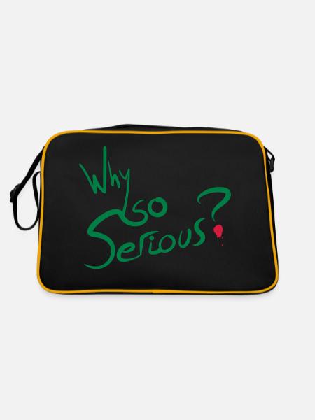 Why So Serious? - Sac Retro - noir/or - Dos