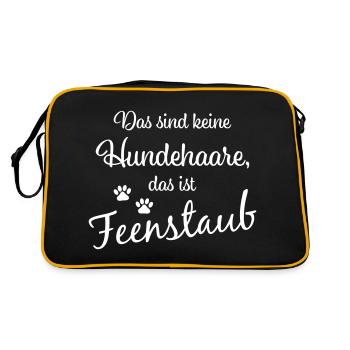 Ce ne sont pas des poils de chien, c'est de la poussière de fée - Sac Retro - noir/or - Dos