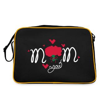 Happy Mother's Day lettering - Retro Bag - black/gold - Back