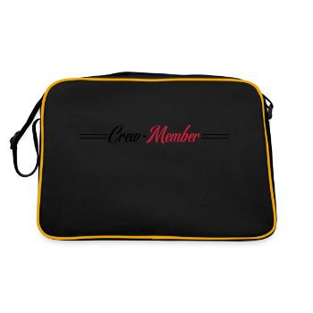 Crew Member - Retro Bag - black/gold - Back
