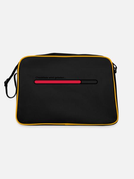 checklist - Retro Bag - black/gold - Back
