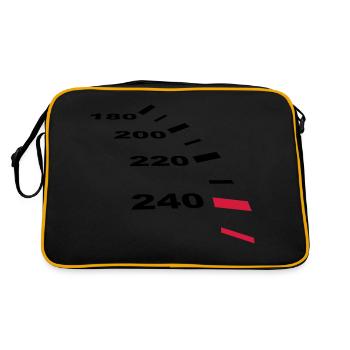 tacho - Retro Tasche - Schwarz/Gold - Hinten