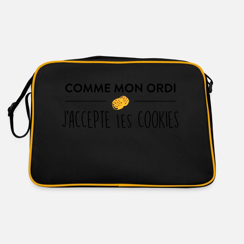 Comme mon ordi j'accepte les cookies Sac Retro