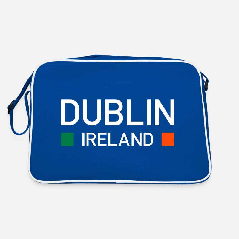 Dublin, Ireland (two squares) Retro Bag