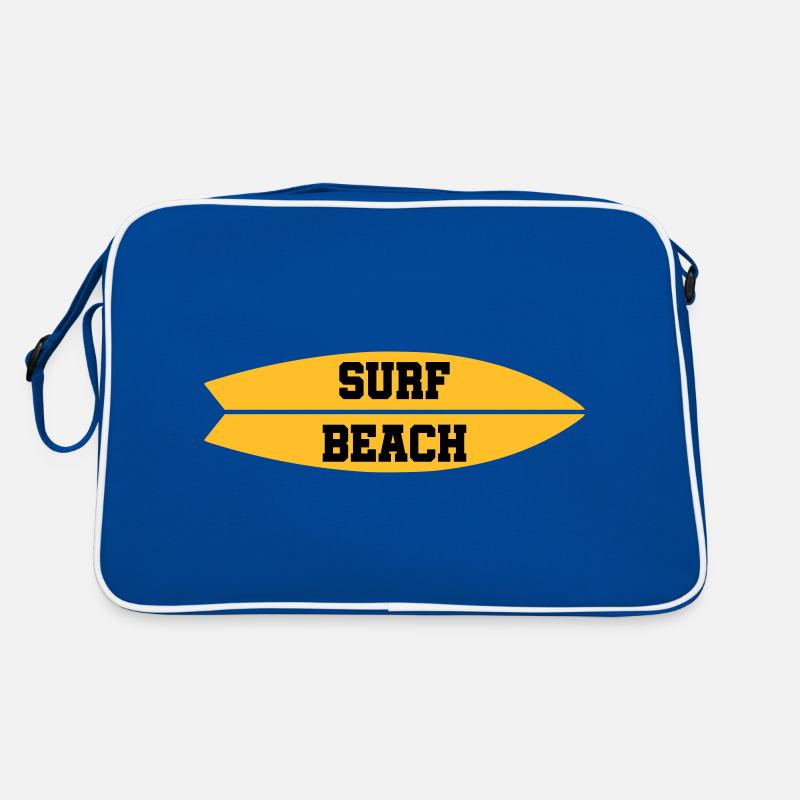 ★ Design colors can be changed ★ Surf Beach (surfboard) Retro Bag