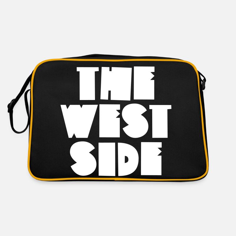 Le côté ouest - Sac Retro - noir/or