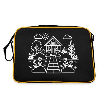 Garden Shed Gardener Garden - Retro Bag - black/gold - Back