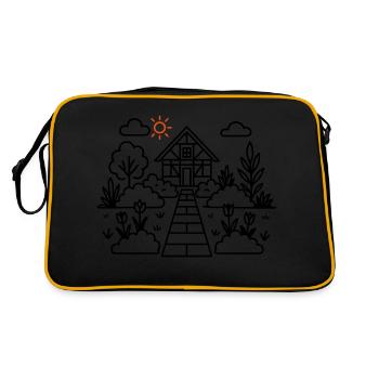 Allotment Garden Nature - Retro Bag - black/gold - Back