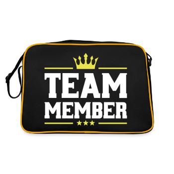 couronne de membre de l'équipe - Sac Retro - noir/or - Dos