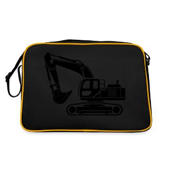 excavator - Retro Bag - black/gold - Back