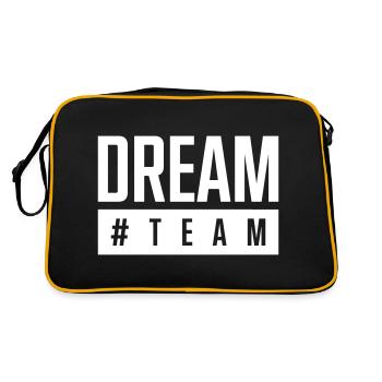 dream team hashtag - Retro Bag - black/gold - Back