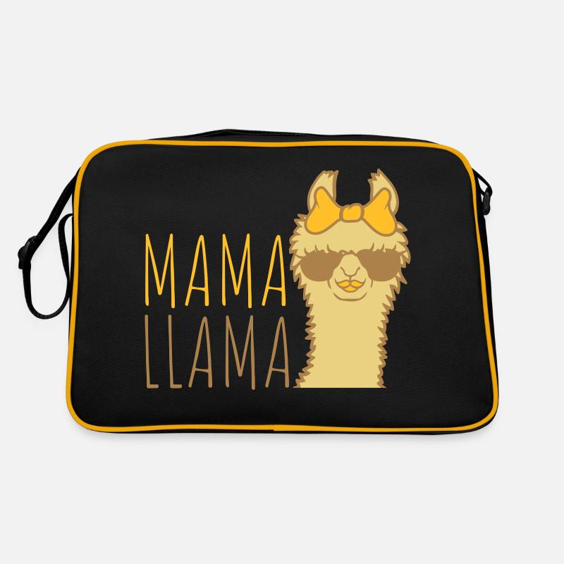 Frau Mama Lama Sonnenbrille Retro Tasche