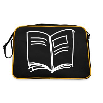 Journal ouvert - Sac Retro - noir/or - Dos