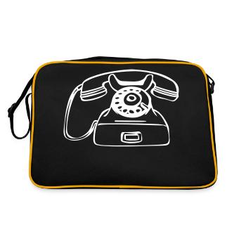 Vieux téléphone - Sac Retro - noir/or - Dos