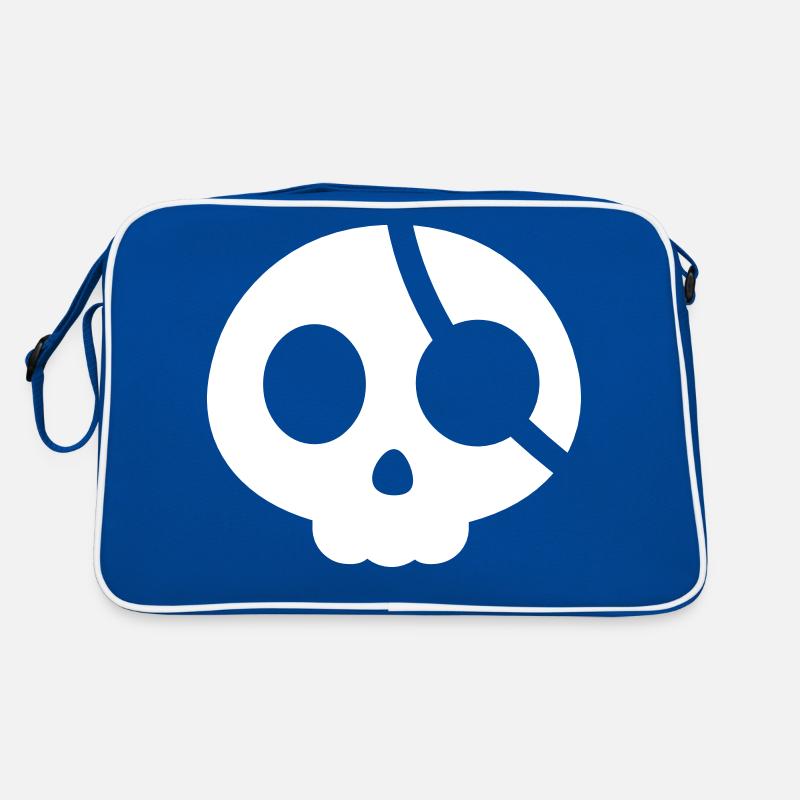 Skull with an eye patch Retro Bag