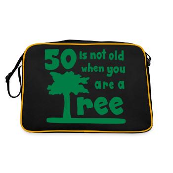 50 - Retro Tasche - Schwarz/Gold - Hinten