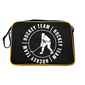Joueurs de club de l’équipe de hockey sur glace - Sac Retro - noir/or - Dos