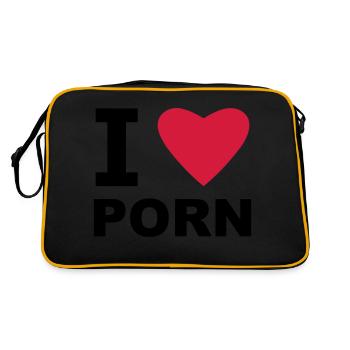 I love Porn - Retro Bag - black/gold - Back