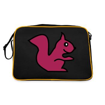 squirrel - Sac Retro - noir/or - Dos