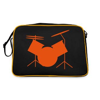2541614 14649593 drumset - Sac Retro - noir/or - Dos