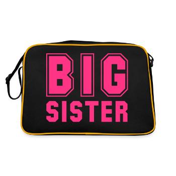 big sister - Retro Bag - black/gold - Back