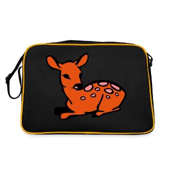 Faon - Sac Retro - noir/or - Dos