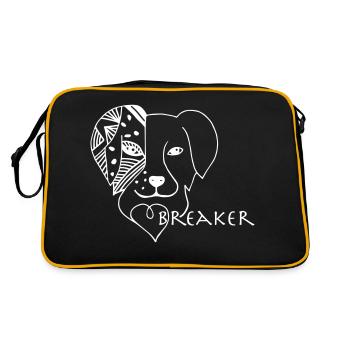 Australian Shepherd Aussie Heartbreaker Gift - Retro Bag - black/gold - Back