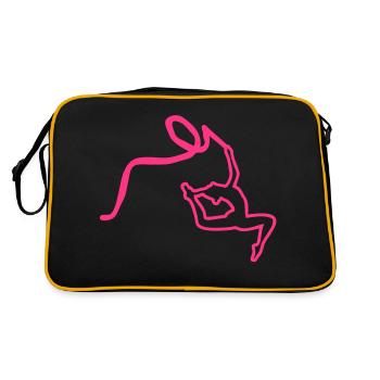 grs gymnastique rythmique dessin - Sac Retro - noir/or - Dos