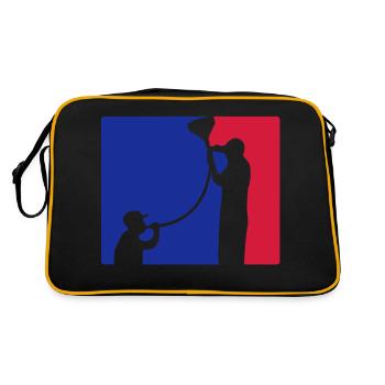Ligue bière entonnoir - Sac Retro - noir/or - Dos