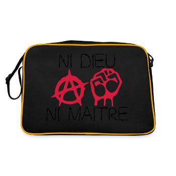 ni dieu ni maitre - Sac Retro - noir/or - Dos