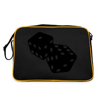 Dice - Retro Bag - black/gold - Back
