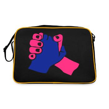 poigne main hand 1206 - Sac Retro - noir/or - Dos